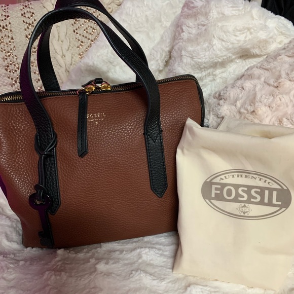 Fossil Handbags - Fossil ‘Rachel’ Leather 2-toned Handbag